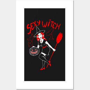 sexy witch Posters and Art